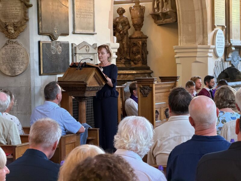 Celebrating the life of Minty Clinch at Chelsea Old Church, Wednesday 24th June 2026. Image © PlanetSKI.